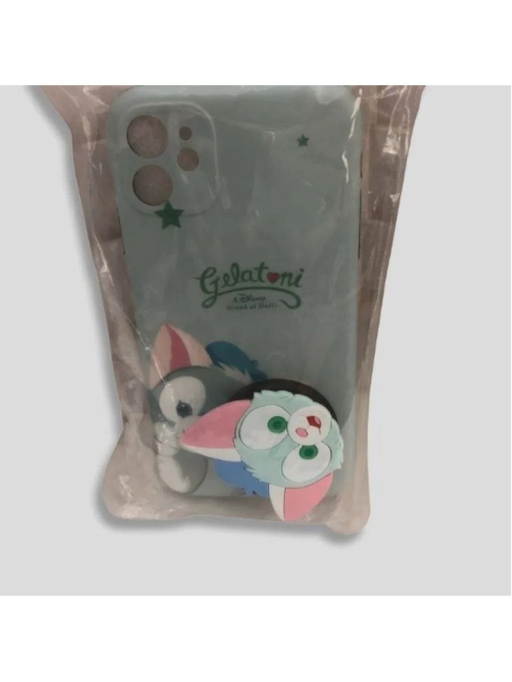 Pro Max Case Gelatoni Duffy Friend 3D Pop Socket Min Green